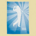 Subli-Cotton Velour Golf Towel - Trifold w/ Hook n Grommet (Sublimated)